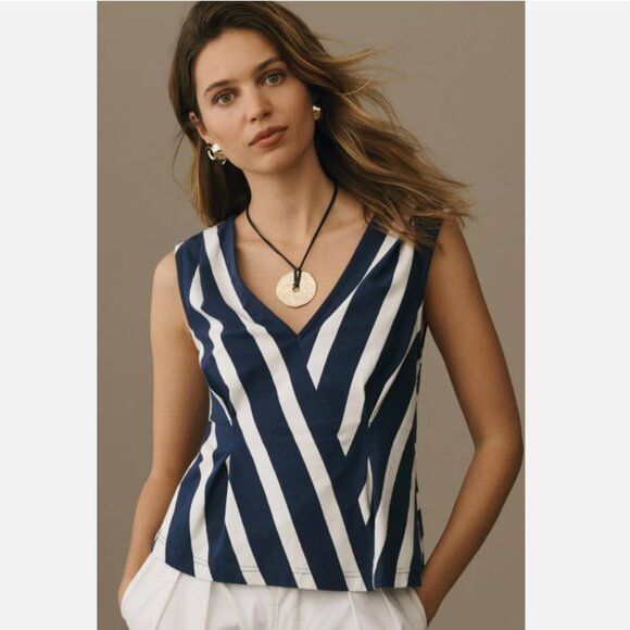 Maeve Tops - Brand New by Anthropologie Maeve Sleeveless V-Neck Corset Blouse Tank Top